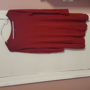 Red Knee-Length Dress